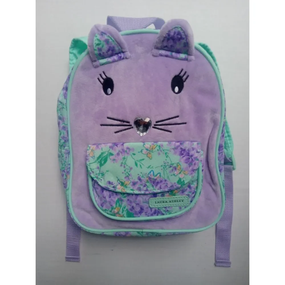 New Lavender‎ Laura Ashley Girls Critter Cat Kitten Mini Backpack